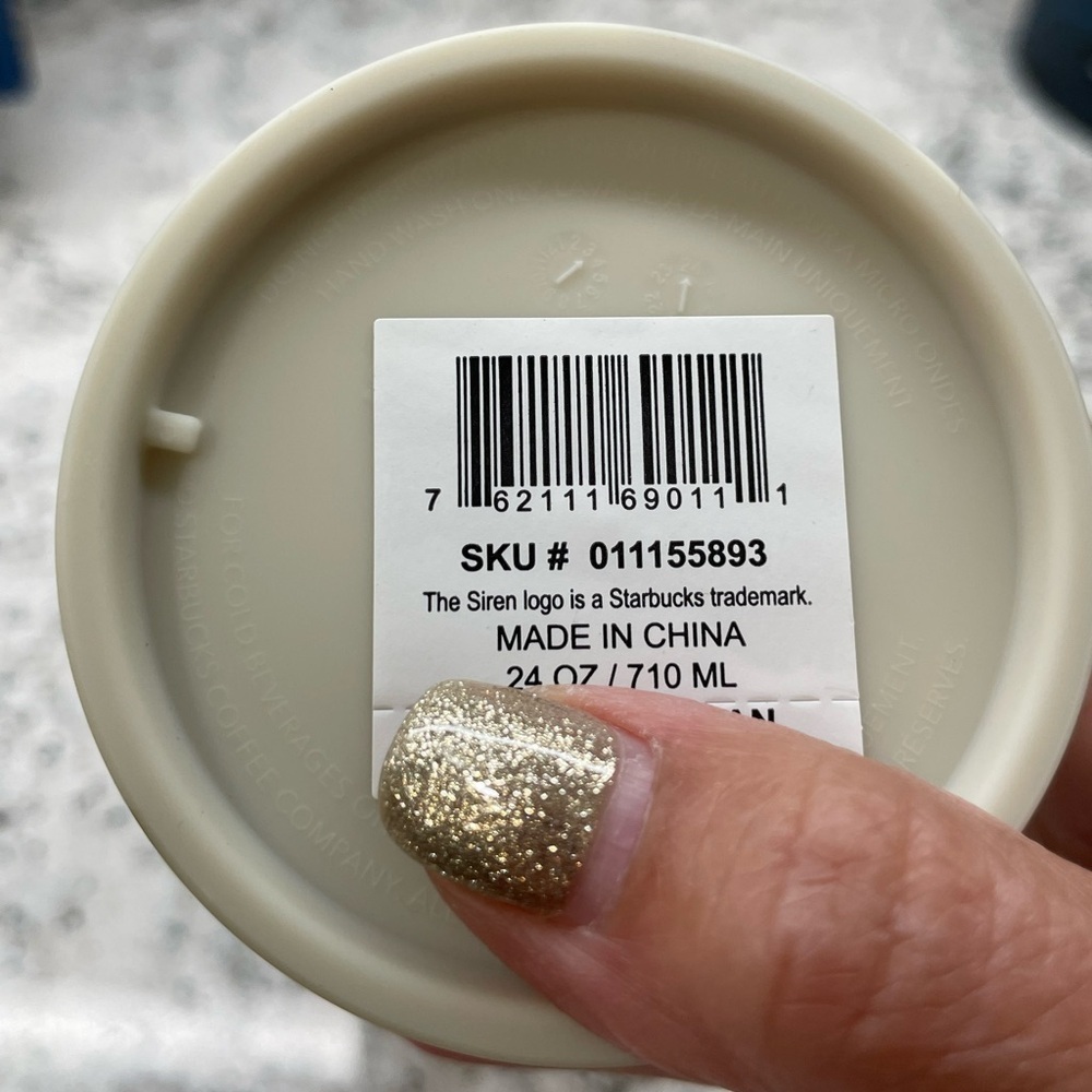 Starbucks Fall 2024 Pastel Multi Color Shapes. Matte Soft Touch Tumbler. NWT. - Picture 8 of 8